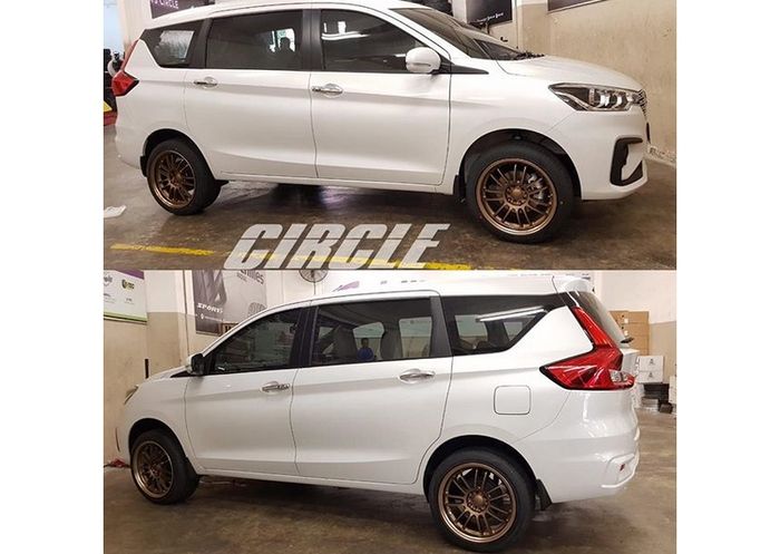 Ertiga baru pakai pelek palang ganda 17 inci