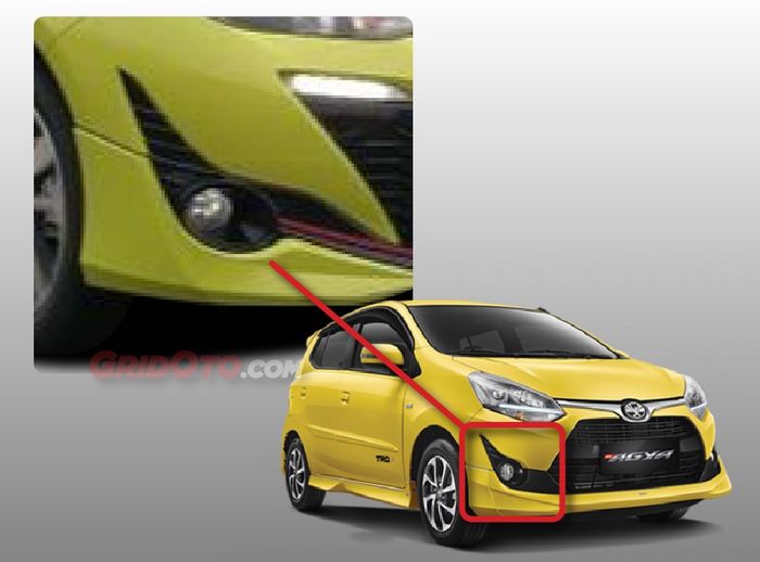 Aksen 'senyum joker' di foglamp Yaris 2018