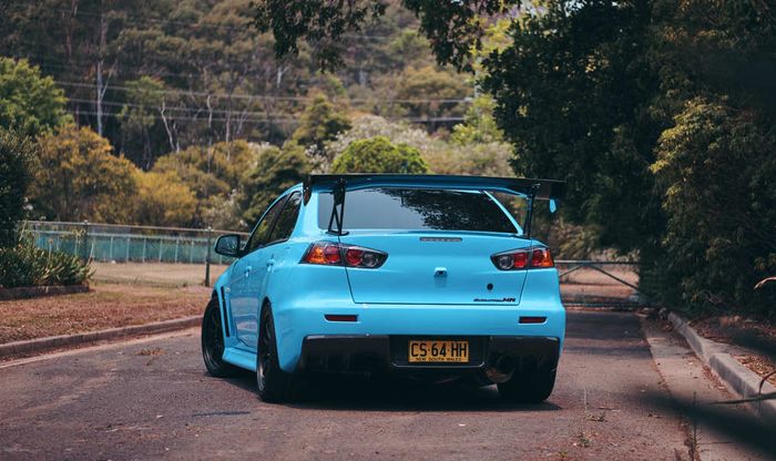 Tampilan belakang Mitsubishi Evolution X