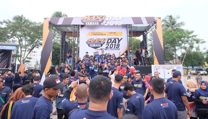 Maxi Yamaha Day 2019 di Sumatera Utara diramaikan oleh 1.000 bikers motor Yamaha Maxi series