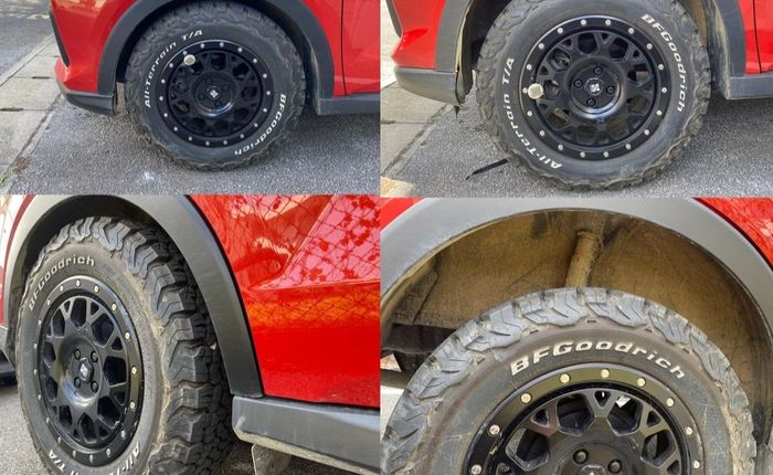 Modifikasi Daihatsu Rocky gaya semi off-road berfokus ganti setup kaki-kaki