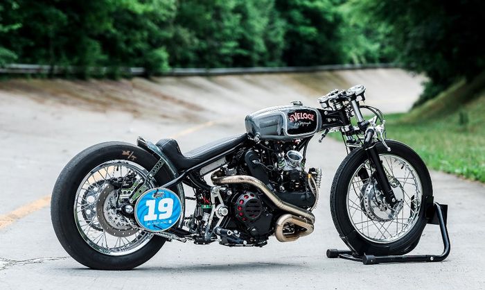 Ducati Multistrada custom old-school drag bike dari KD Motorcycles