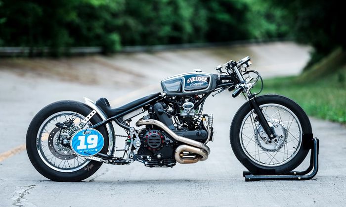 Ducati Multistrada custom old-school drag bike dari KD Motorcycles