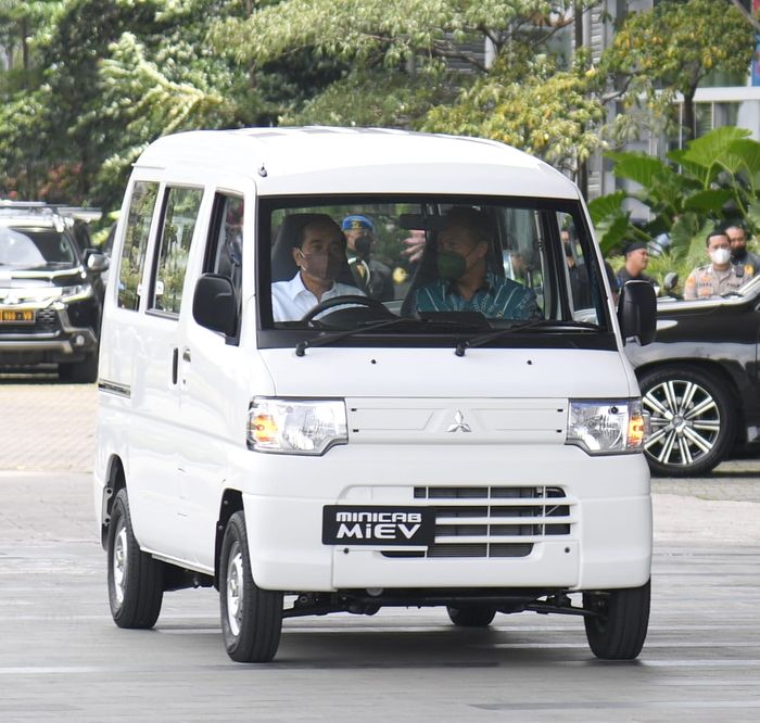 Mitsubishi Minicab MiEV yang dijajal Presiden Jokowi di GIIAS 2021