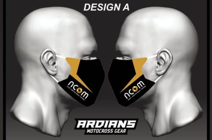 Masker kain produksi Ardians Racing Suit