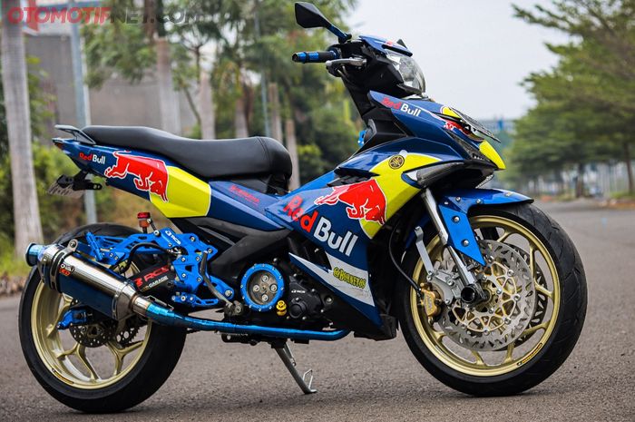 Modifikasi Yamaha MX-King bergaya Tayar Besar