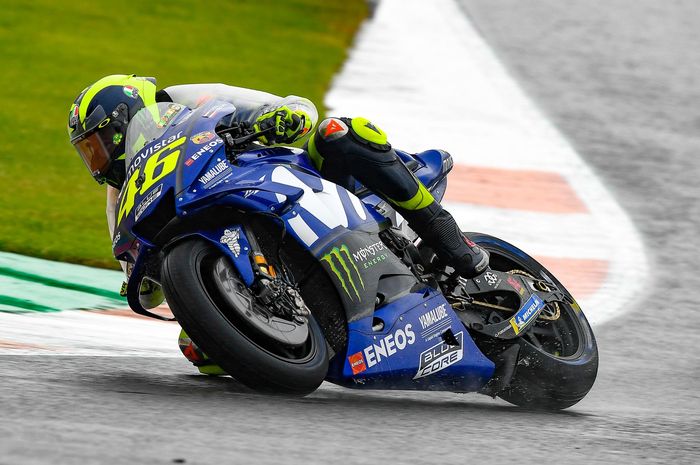 Valentino Rossi bakal start dari baris keenam MotoGP Valencia