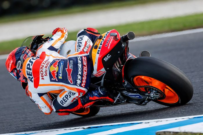 Marc Marquez yang hampir menang di MotoGP Australia 2022, menyebut motornya cocok dengan sirkuit yang berlawanan arah seperti di Ricardo Tormo, Valencia