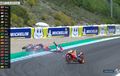 Triple Kill! Tiga Pembalap Crash Bareng Di MotoGP Spanyol, Pedrosa Sampai Terlempar