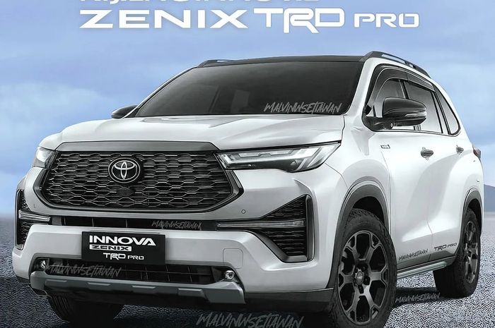 Digital modifikasi Toyota Kijang Innova Zenix versi crossover ala model TRD Pro
