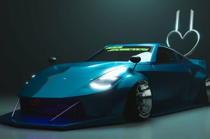 Modifikasi digital Nissan Z Proto bergaya Bosozoku
