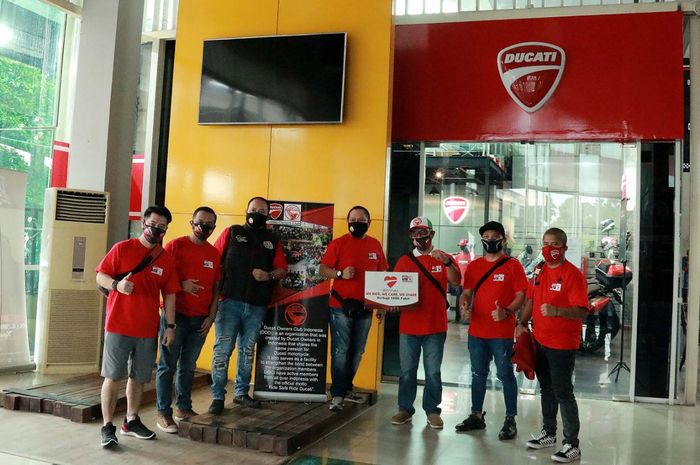 Ducati Owner Club Indonesia bersiap membagikan 1.000 paket sembako