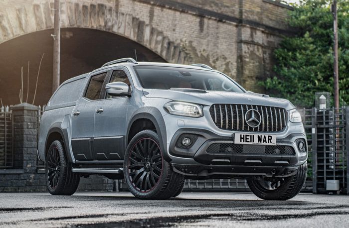 Tampilan depan modifikasi Mercedes-Benz X-Class 