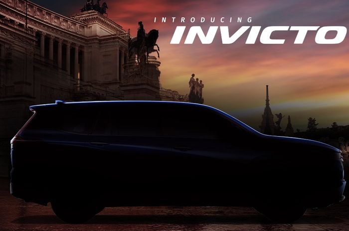 Teaser mobil baru Maruti Suzuki Invicto yang diduga menjadi kembaran Toyota Innova HyCross atau Innova Zenix.