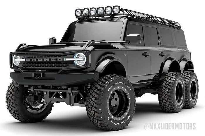 Ford Bronco 6x6 digarap Ford menggandeng Maxlider Brothers Customs