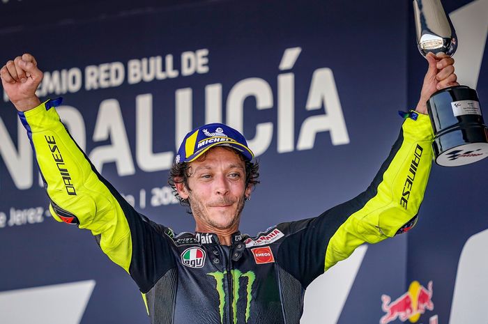 Berhasil naik podium di balapan MotoGP Andalusia 2020, Valentino Rossi sebut rasanya tak seperti kemenangan tapi mirip