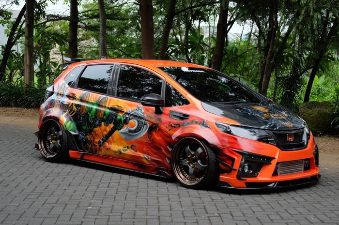 Gambar Airbrush Mobil Belajar Menggambar