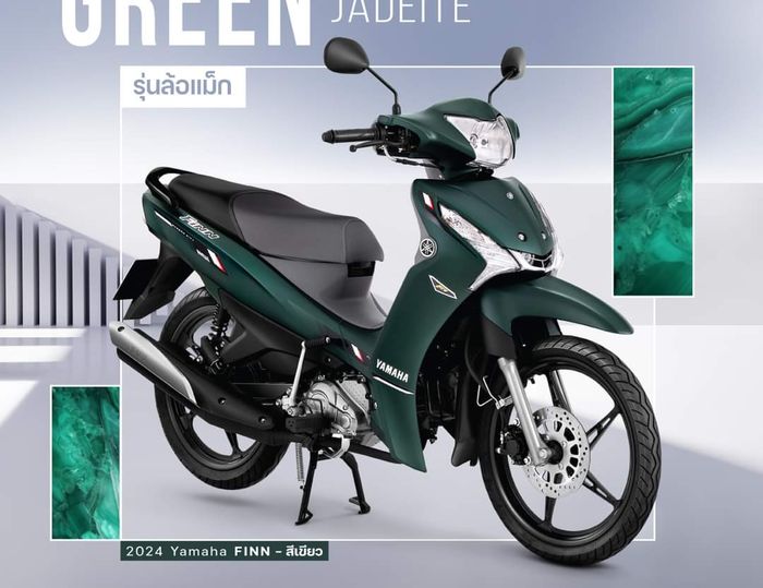Yamaha Finn 2024 versi pelek racing warna Green Jadeite
