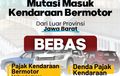 Mutasi Kendaraan Masuk ke Jabar Katanya Gratis, Ternyata Tetap Ada Bayar Tiga Item Ini