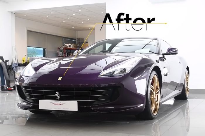 Modifikasi Ferrari GTC4Lusso dengan warna ungu