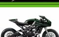ZX-25R Jadi Cafe Racer, Tanpa Potong Rangka, Pelek Jari-Jari