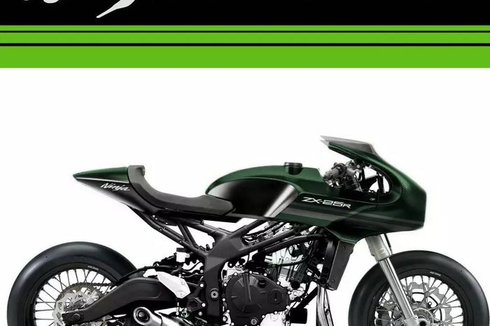 Kawasaki Ninja ZX-25R berubah konsep menjadi Cafe Racer hasil karya digimod Tendypao