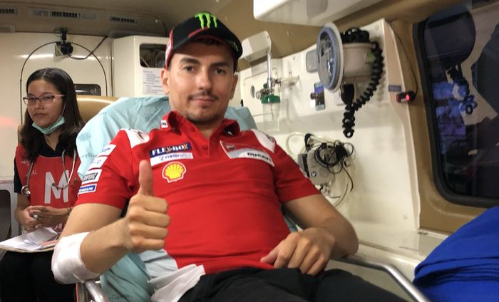 Jorge Lorenzo kondisinya tidak ada patah tulang dan bersikeras balapan MotoGP Thailand