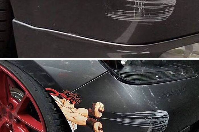 Inilah Potret Bodi Mobil Penyok yang Disulap Jadi Karakter Film Animasi