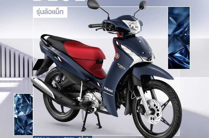 Yamaha Finn 2024 versi pelek racing warna Blue Sapphire