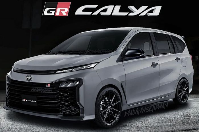 Digital modifikasi Toyota Calya Gazoo Racing oplas tampang Voxy baru