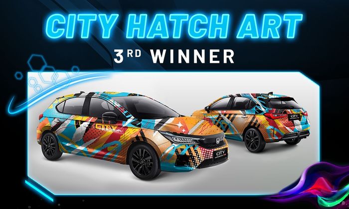 Honda City Hatchback RS garapan Muhammad Irfan, juara ketiga lomba City Hatch Art