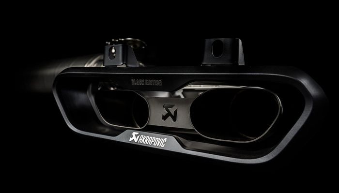Exhaust system yang dijuluki Black Edition ini meliputi bagian belakang