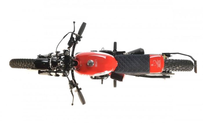 Honda FX650 Virgo kustom scrambler dari Felix Garage, dilansir oleh www.bikebrewers.com.