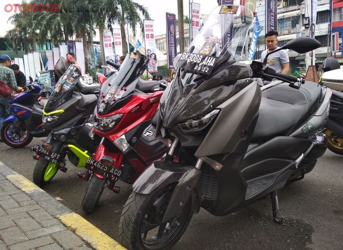 persiapan scrutineering Customaxi Yamaha Medan