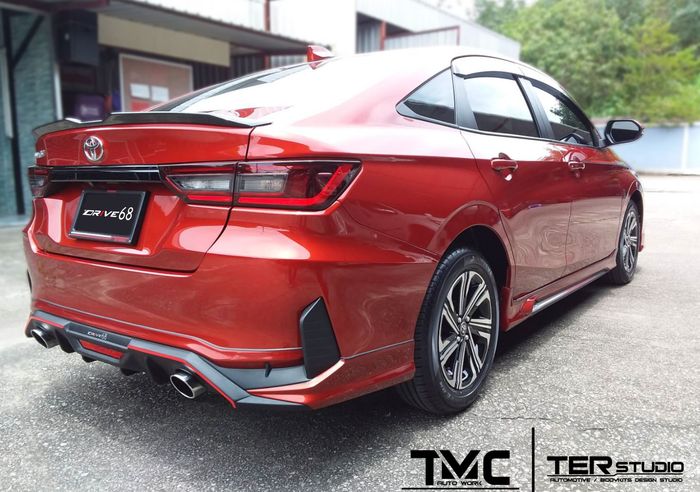 Modifikasi Toyota Vios baru tampil sporty dipoles Ter Studio, Thailand