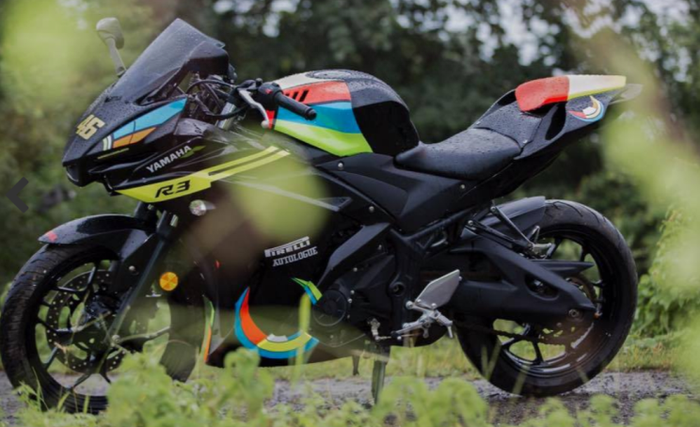 Yamaha R3 modif ala YZF-R1 karya Autologue Design, dilansir oleh www.motoroids.com