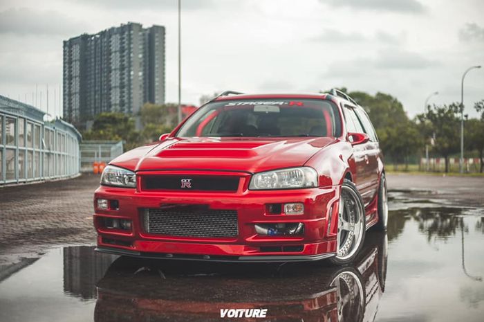 Modifikasi Nissan Stagea menjelma ala GT-R R34 asal Malaysia