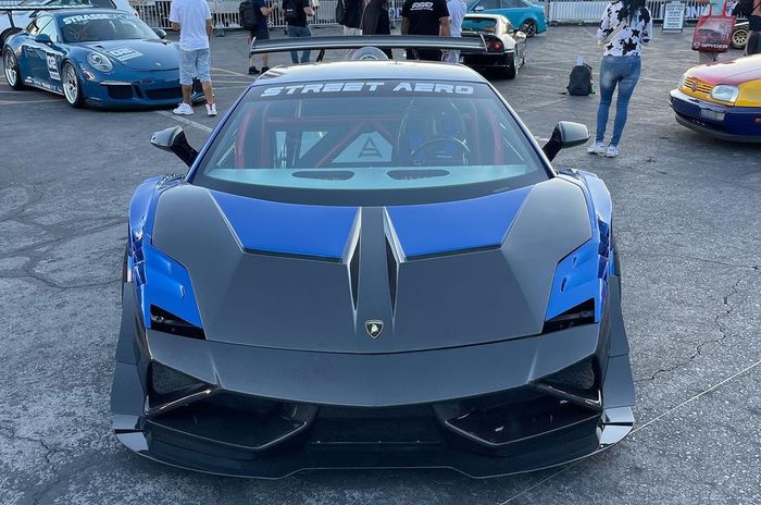 Tampilan depan modifikasi Lamborghini Gallardo berjantung Toyota 2JZ