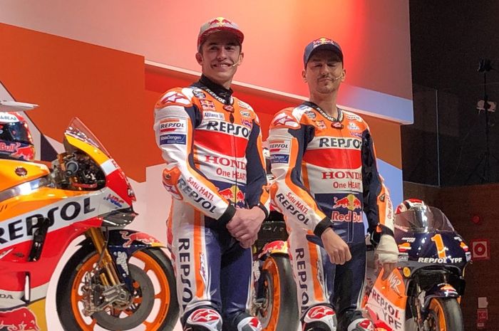 Marc Marquez dan Jorge Lorenzo, pasangan baru tim Repsol Honda di MotoGP 2019