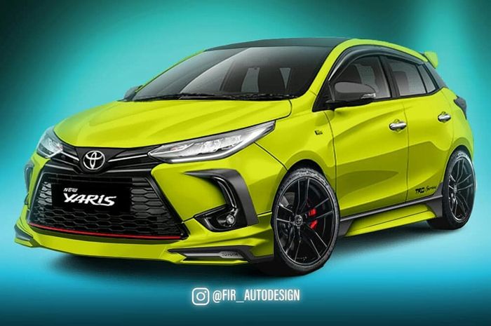 Digital modifikasi Toyota Yaris facelift kreasi @fir_autodesign