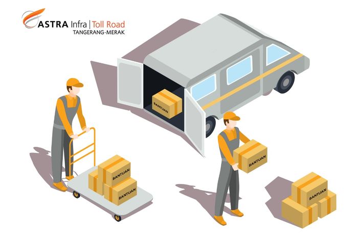 Ilustrasi ASTRA Tol Tangerang-Merak dan Nurani Astra peduli bencana tsunami Banten