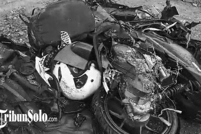 Kondisi Honda BeAT lawan truk yang merenggut dua pria asal Grobogan