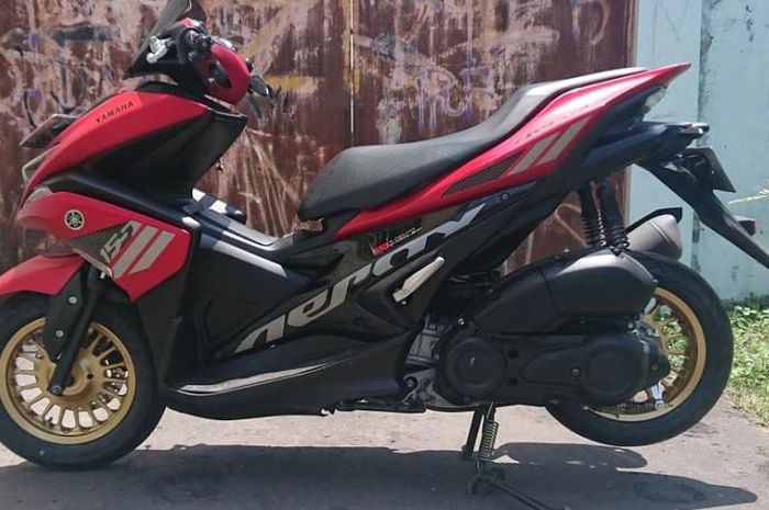 Yamaha Aerox Unik, Tampilan Baby Looks, Pasang Pelek VND Ring 12