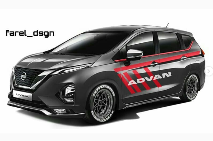 Modifikasi digital All New Nissan Livina bergaya racing