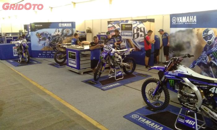 Suasana paddock MXGP Asia, Semarang, Indonesia