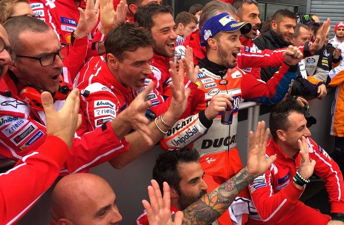 Meraih kemenangan kelima musim ini, Andrea Dovizioso menyebut Ducati tahun ini sangat kencang