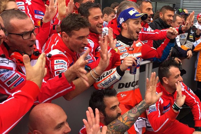Meraih kemenangan kelima musim ini, Andrea Dovizioso menyebut Ducati tahun ini sangat kencang