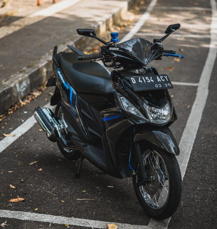 Biaya modifikasi Yamaha Mio M3 street racing look ini melebihi harga motornya! 