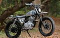Scrambler Berbasis Suzuki TU250 Grasstracker, Macho dan Fungsional