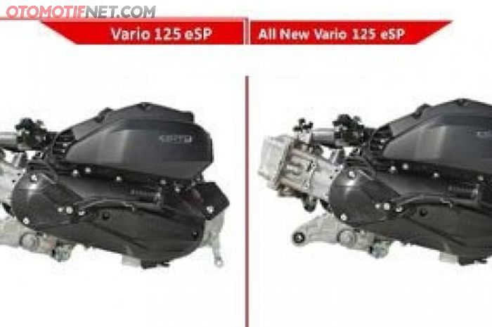 Vario 125 eSP  lama (kiri) dan Vario 125 eSP baru